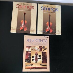 Beginner Violin Music Book Lot Strictly Strings All For Strings